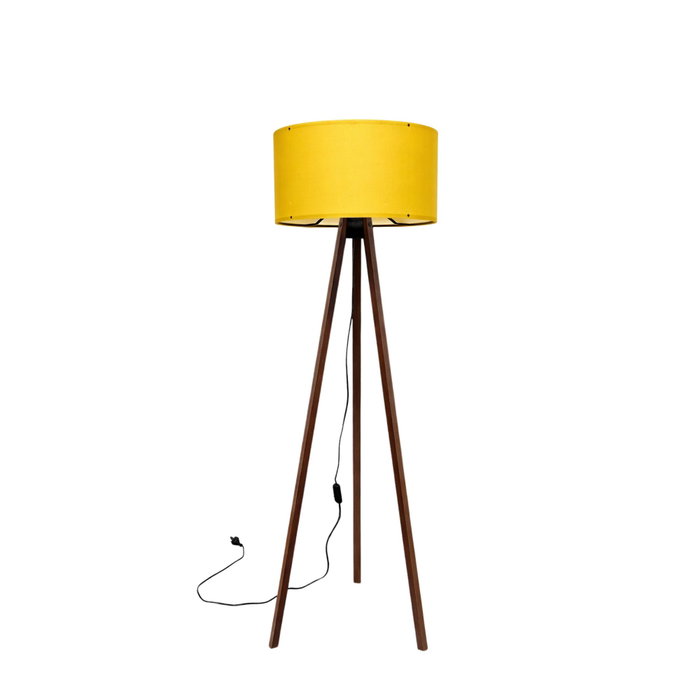 Opviq Lámpara de Pie AYD-1565 Amarillo y Marrón Opviq Lámpara de Pie AYD-1565 Amarillo y Marrón